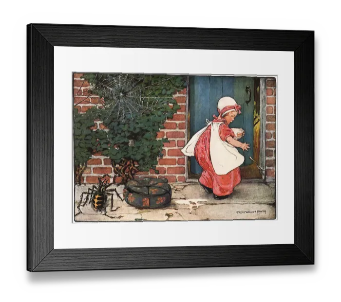 Framed Print : Little Miss Muffet Date: 1914 Framed Print : Little Miss Muffet Date: 1914