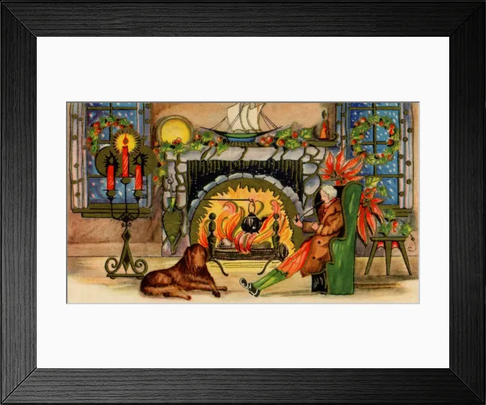 Framed Print : Home for Christmas Date: 1930 Framed Print : Home for Christmas Date: 1930