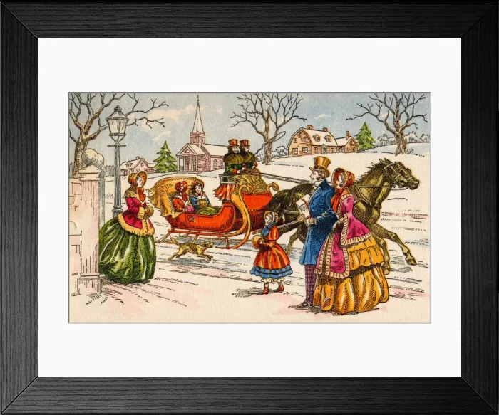 Framed Print : Townsfolk at Christmas Date: 1929 Framed Print : Townsfolk at Christmas Date: 1929