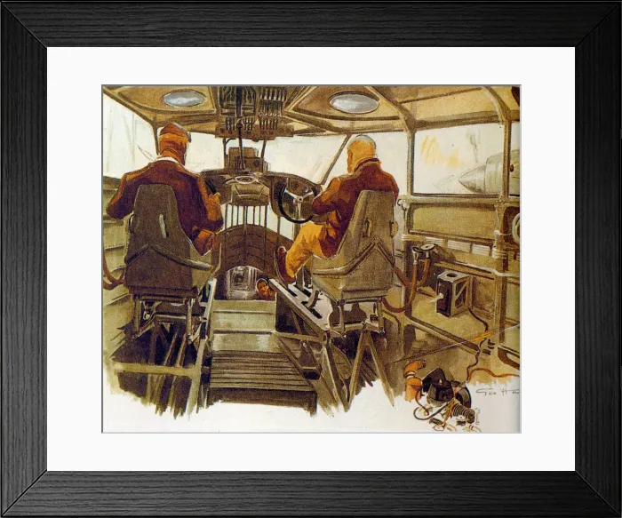 Framed Print : Pilots Cabin Framed Print : Pilots Cabin
