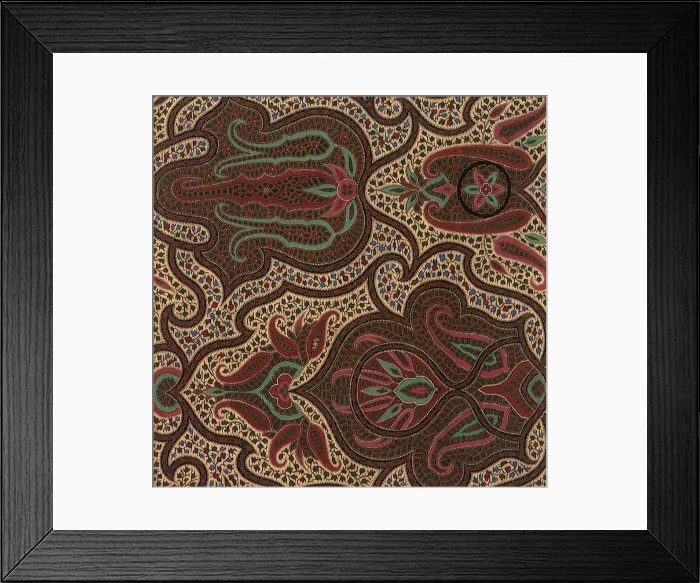 Framed Print : Flat Floral Design Framed Print : Flat Floral Design