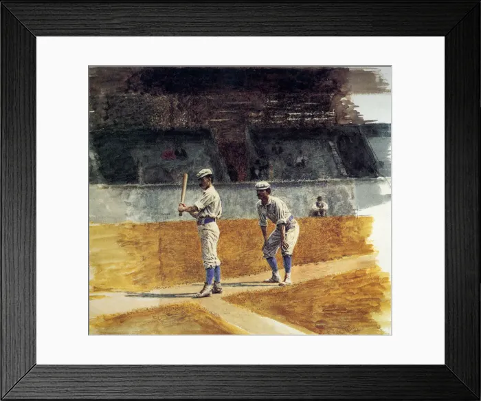 Framed Print : Early Baseball Date: 1875 Framed Print : Early Baseball Date: 1875