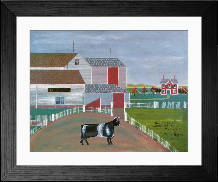 Framed Print : Homestead of Joseph Wienz Framed Print : Homestead of Joseph Wienz