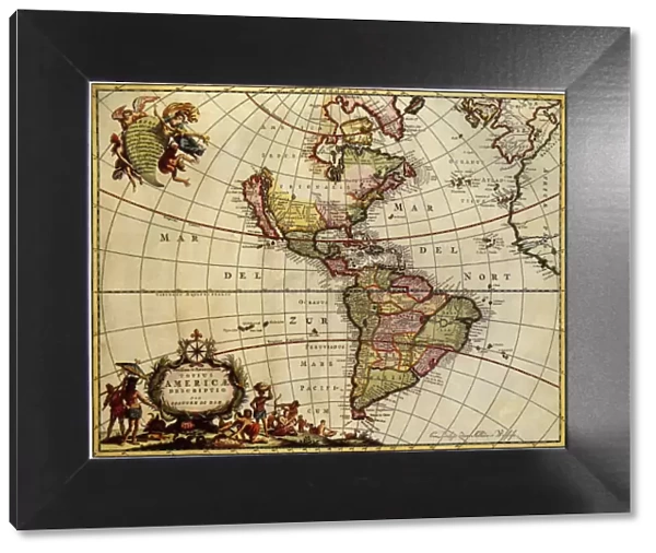 Map of the Americas 1685 Date: 1685