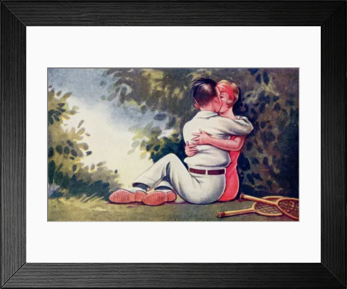 Framed Print : Love Game Date: 1920 Framed Print : Love Game Date: 1920