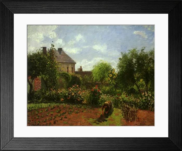 Framed Print : The Artists Garden at Eragny Framed Print : The Artists Garden at Eragny