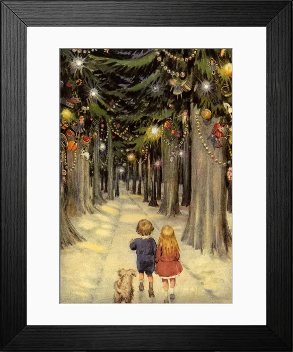 Framed Print : Decorated Forest Framed Print : Decorated Forest