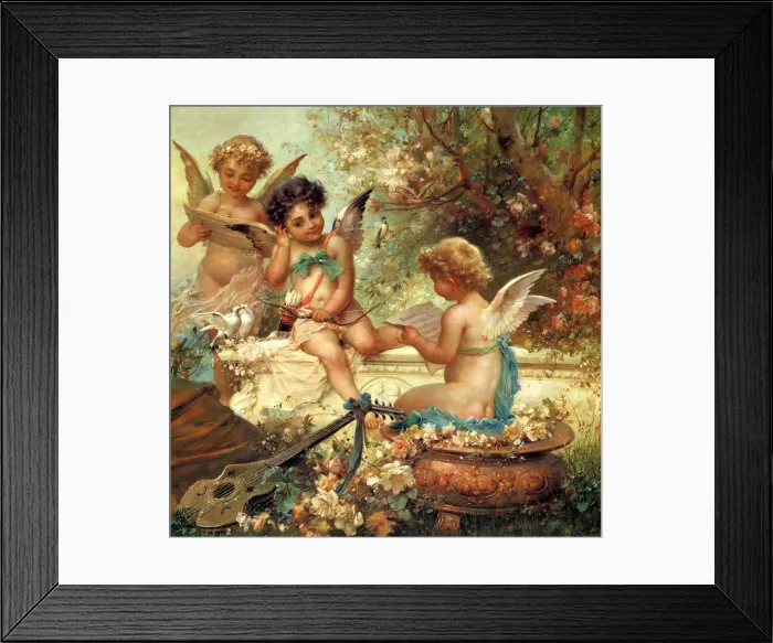 Framed Print : Angel Trio Date: 1859 Framed Print : Angel Trio Date: 1859