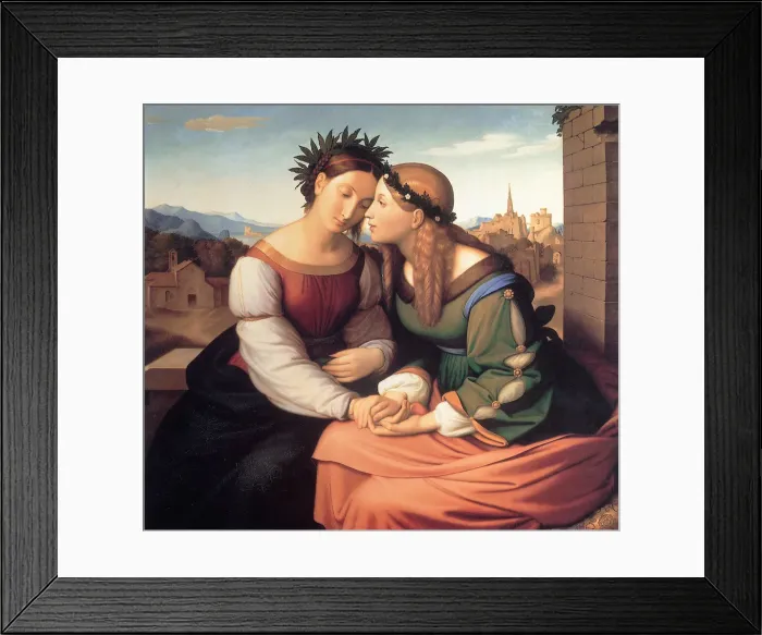 Framed Print : Italia and Germania Date: 1828 Framed Print : Italia and Germania Date: 1828