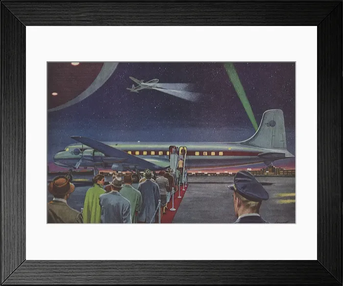 Framed Print : Airport at Night Framed Print : Airport at Night