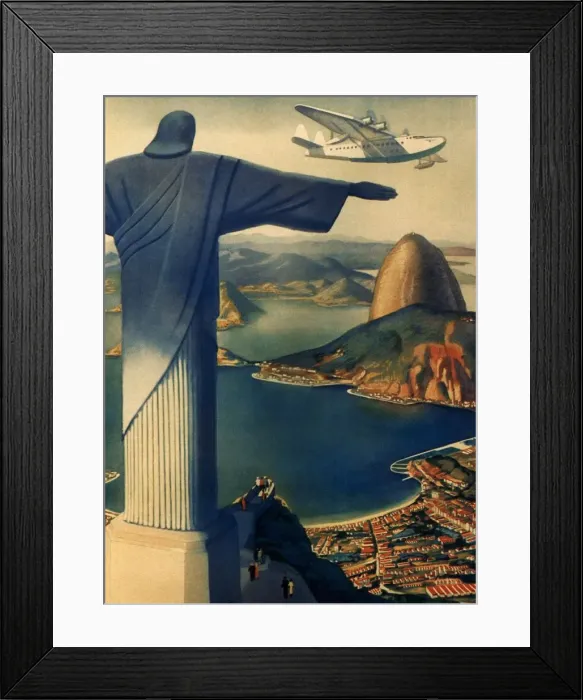Framed Print : Christ Overlooking Rio Date: 1938 Framed Print : Christ Overlooking Rio Date: 1938