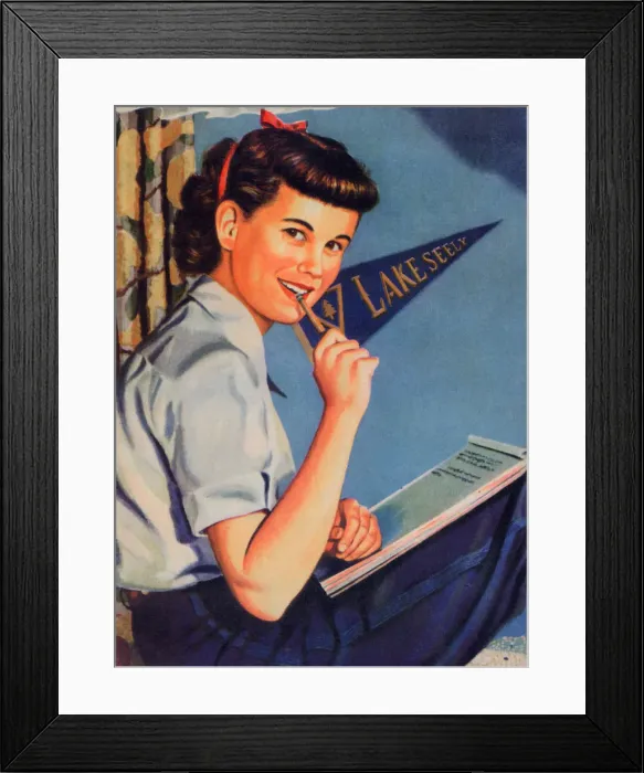 Framed Print : Girl Writing Letter Framed Print : Girl Writing Letter