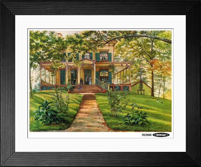 Framed Print : Front of House, Yard Framed Print : Front of House, Yard