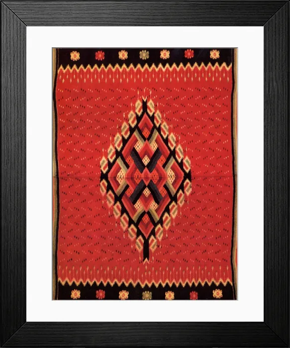 Framed Print : Sarape Design Date: 1890 Framed Print : Sarape Design Date: 1890