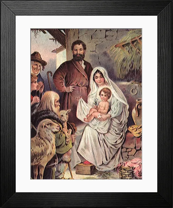 Framed Print : Nativity Scene Framed Print : Nativity Scene