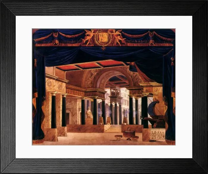 Framed Print : Vestibule du palais de Senat Date: 1826 Framed Print : Vestibule du palais de Senat Date: 1826
