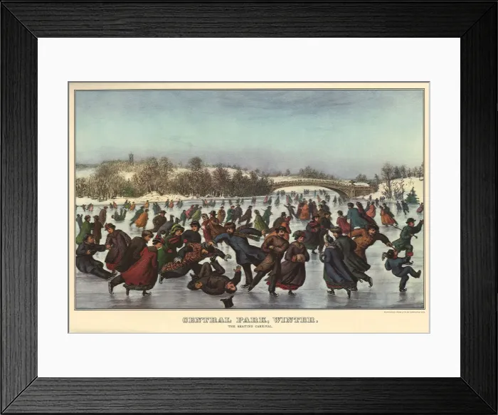 Framed Print : Central Park Date: 1856 Framed Print : Central Park Date: 1856