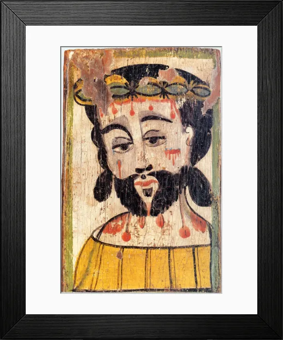 Framed Print : Jesus Christ Wearing Crown of Thorns Framed Print : Jesus Christ Wearing Crown of Thorns