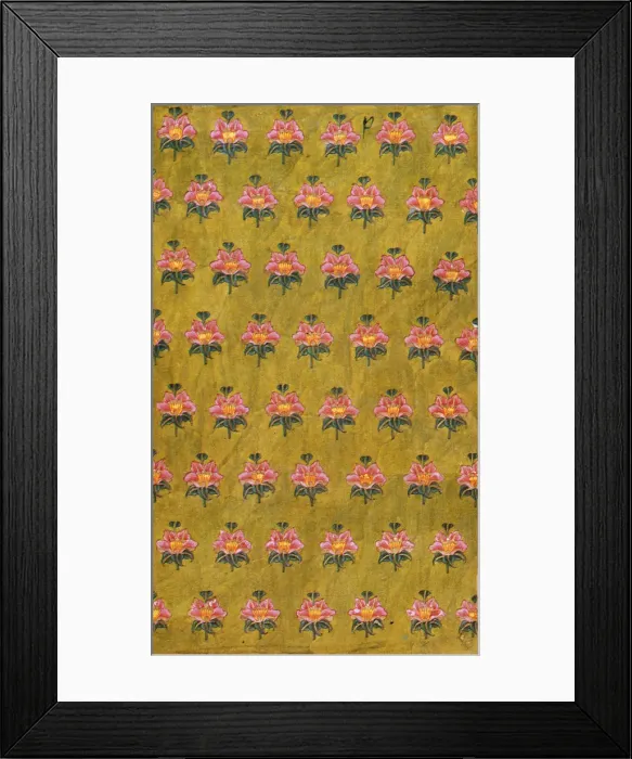 Framed Print : Floral Indian Pattern Framed Print : Floral Indian Pattern