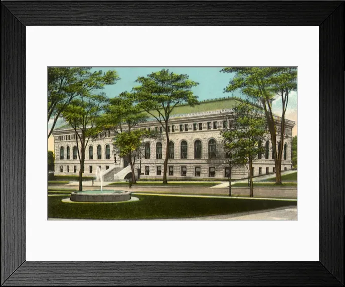 Framed Print : The Public Library. Springfield. Date: 1920 Framed Print : The Public Library. Springfield. Date: 1920