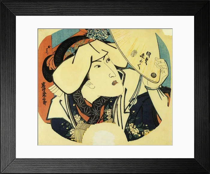 Framed Print : The Actor Iwai Kumesaburo as Oritsu Framed Print : The Actor Iwai Kumesaburo as Oritsu