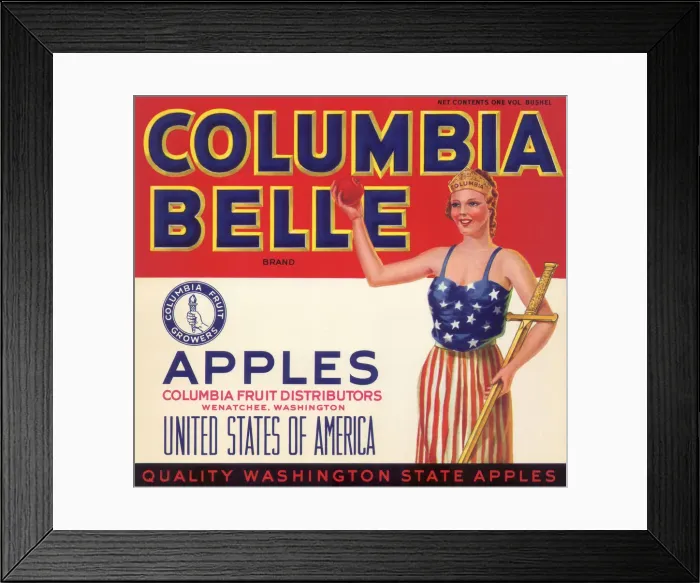 Framed Print : Heroine with Sword, Apple Framed Print : Heroine with Sword, Apple