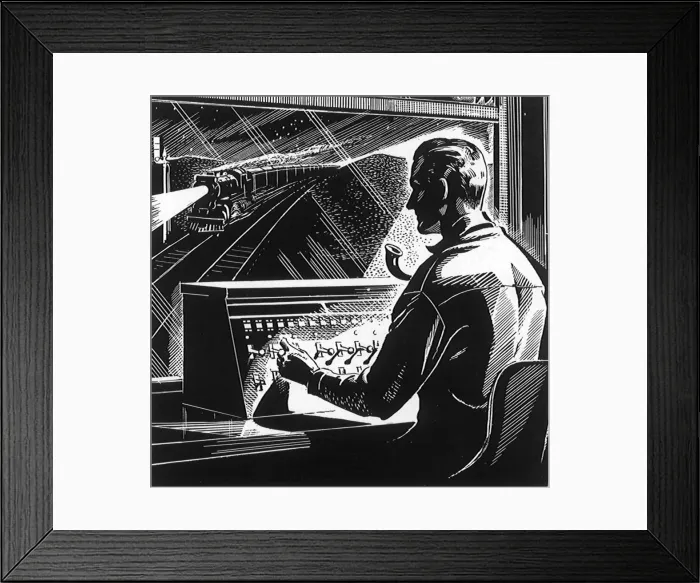 Framed Print : Tower Man at Work Framed Print : Tower Man at Work