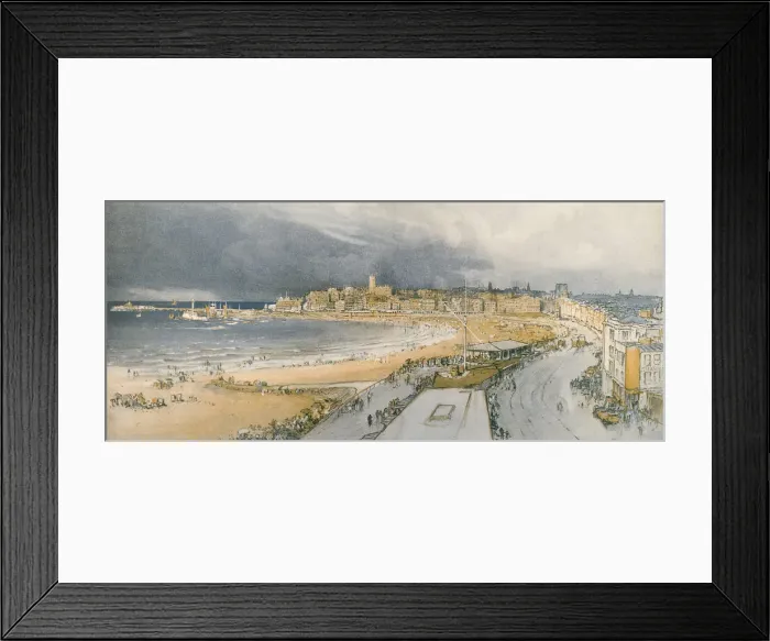 Framed Print : Resort Town of Margate Date: 1923 Framed Print : Resort Town of Margate Date: 1923