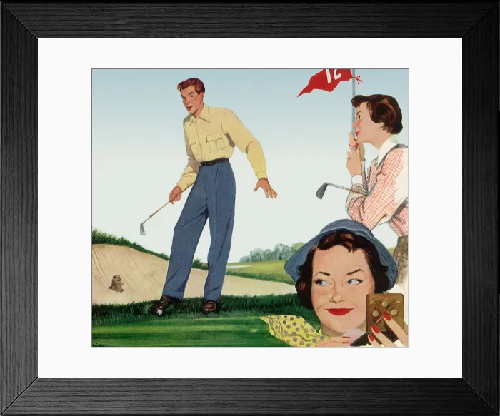Framed Print : Caught in the Act Date: 1950 Framed Print : Caught in the Act Date: 1950