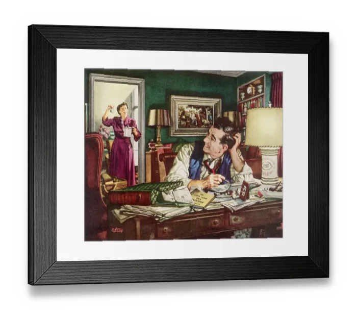 Framed Print : Welcome Tax Break Date: 1950 Framed Print : Welcome Tax Break Date: 1950
