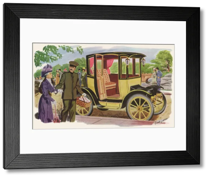 Framed Print : Chauffeurs Assistance Date: 1950 Framed Print : Chauffeurs Assistance Date: 1950