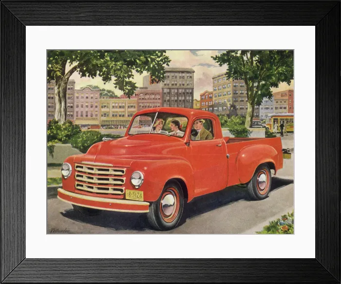 Framed Print : Drive in the City Date: 1950 Framed Print : Drive in the City Date: 1950