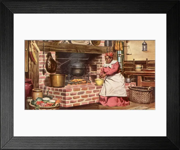 Framed Print : Old New Orleans Kitchen Date: 1950 Framed Print : Old New Orleans Kitchen Date: 1950