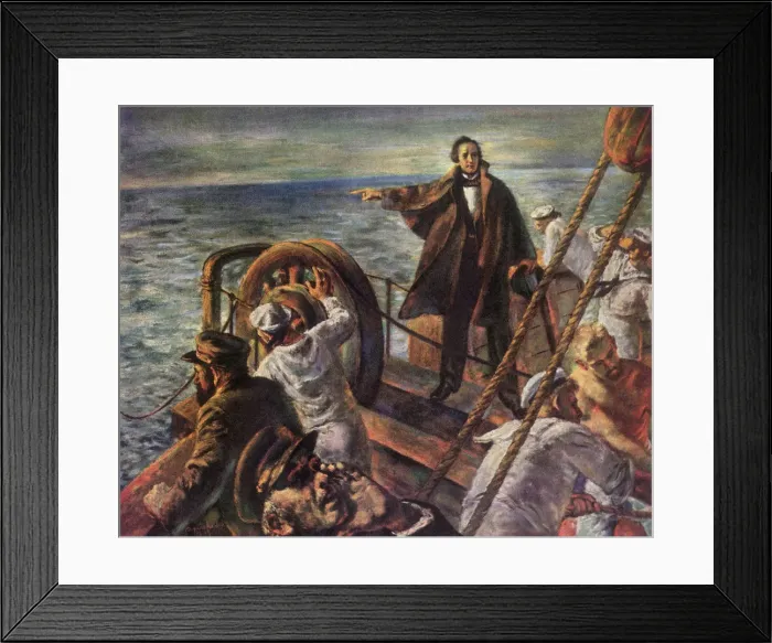 Framed Print : Cyrus Field Date: 1950