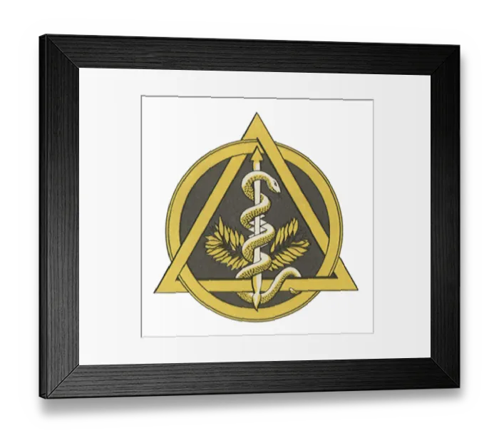 Framed Print : Dentistry Emblem Date: 1950 Framed Print : Dentistry Emblem Date: 1950