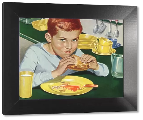 Boy Sneaks Last of Pie Date: 1950