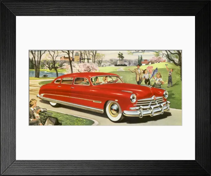 Framed Print : Sedan in a Park Date: 1950 Framed Print : Sedan in a Park Date: 1950