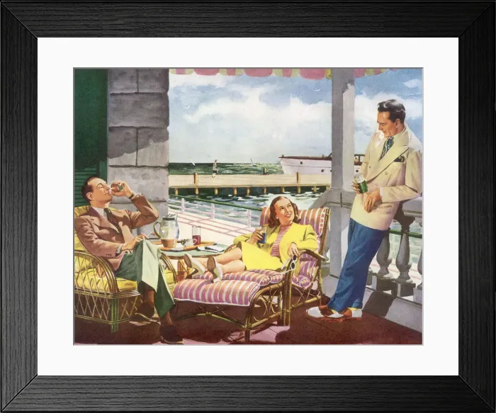 Framed Print : Happy Hour Date: 1947 Framed Print : Happy Hour Date: 1947