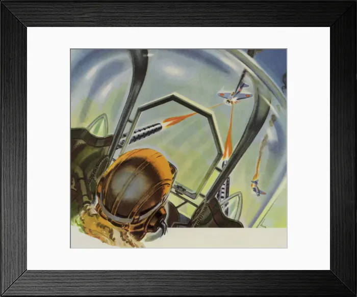 Framed Print : Turret Gunner Makes Hit Date: 1943 Framed Print : Turret Gunner Makes Hit Date: 1943