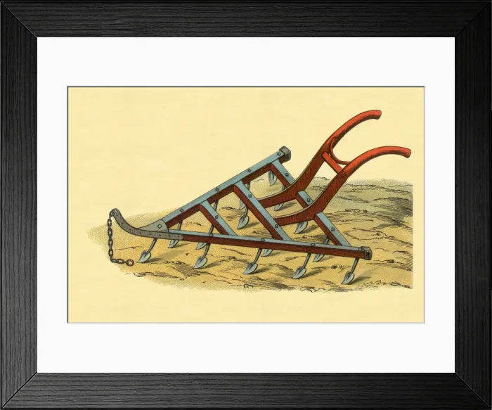 Framed Print : Triangular Plough Date: 1865 Framed Print : Triangular Plough Date: 1865