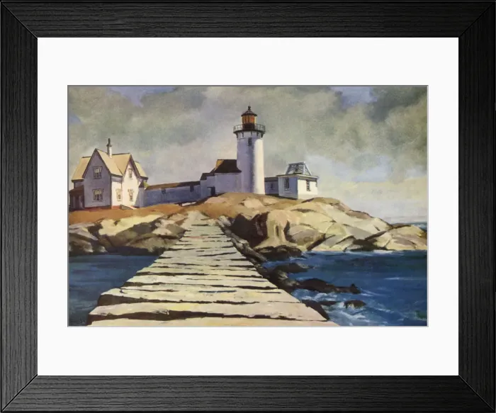 Framed Print : Lighthouse and Jetty Date: 1947 Framed Print : Lighthouse and Jetty Date: 1947