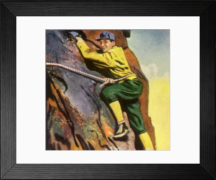 Framed Print : Mountain Climber Date: 1948 Framed Print : Mountain Climber Date: 1948