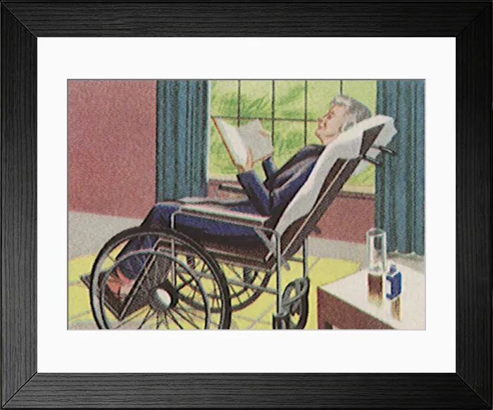 Framed Print : Woman in a Wheelchair Date: 1948 Framed Print : Woman in a Wheelchair Date: 1948
