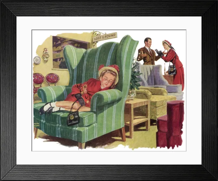 Framed Print : Lost and Found Date: 1948 Framed Print : Lost and Found Date: 1948