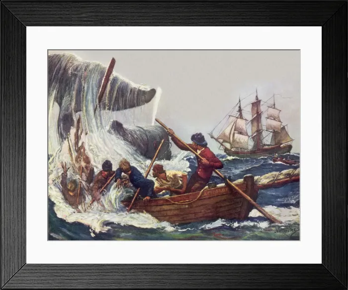Framed Print : Whalers in Pursuit Date: 1948 Framed Print : Whalers in Pursuit Date: 1948