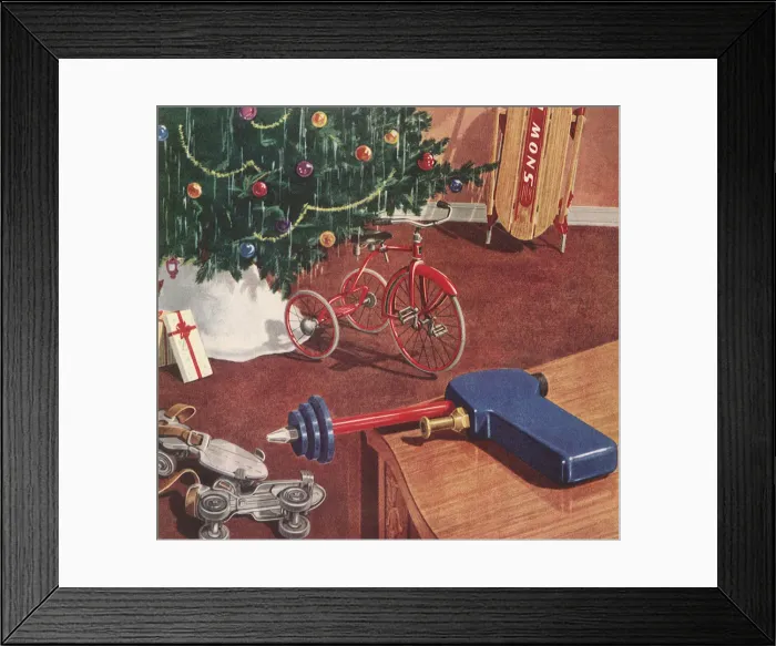 Framed Print : Opened Presents Date: 1948 Framed Print : Opened Presents Date: 1948
