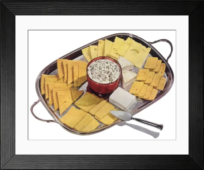 Framed Print : Cheese Tray Selection Date: 1948 Framed Print : Cheese Tray Selection Date: 1948