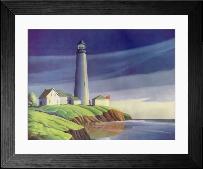 Framed Print : Lighthouse at Dawn Date: 1948 Framed Print : Lighthouse at Dawn Date: 1948