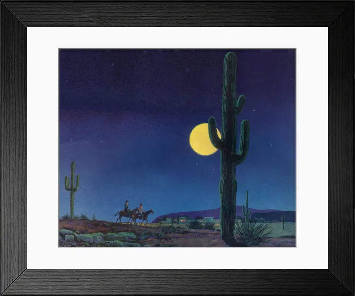 Framed Print : Southwestern Night Date: 1948 Framed Print : Southwestern Night Date: 1948