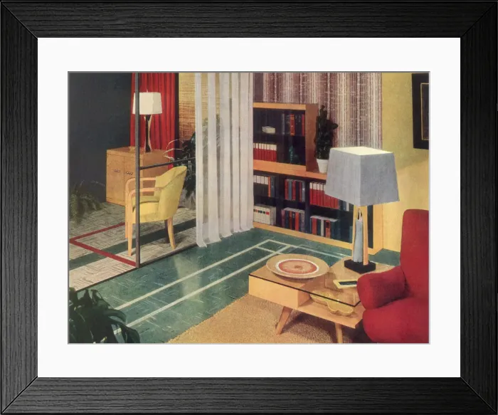 Framed Print : Interior Squared Date: 1948 Framed Print : Interior Squared Date: 1948